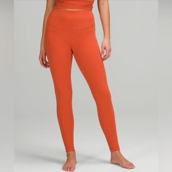 LULULEMON align super high rise pant 28” color canyon orange - Picture 6 of 6